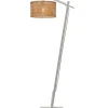 Vloerlamp Java - Bamboe Wit/Naturel - 58x32x150cm