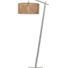 Vloerlamp Java - Bamboe Wit/Naturel - 75x50x176cm