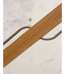 Vloerlamp Java - Bamboe/Zwart - 175x50x207cm