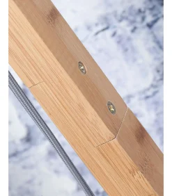 Vloerlamp Java - Bamboe/Zwart - 75x50x176cm