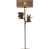 Vloerlamp Java - Bamboe/Zwart - Ø50x158cm