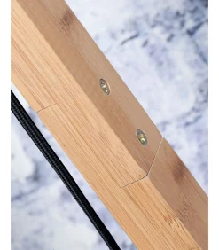 Vloerlamp Java - Bamboe/Zwart - 58x32x150cm