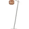 Vloerlamp Tanami - Bamboe Wit/Rotan - 55x30x150cm