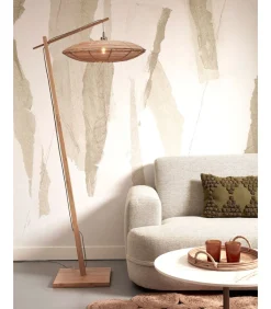 Vloerlamp Tanami - Bamboe/Rotan - 78x55x176cm