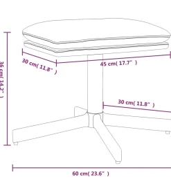 Voetenbank 60x60x36 cm fluweel blauw