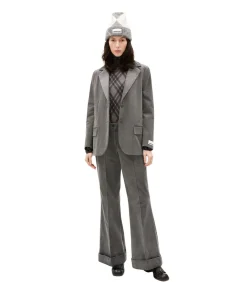 Vrouwenblazer Benaai Corduroy