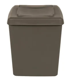 Vuilnisbakken 3 st stapelbaar 75 L polypropeen grijs