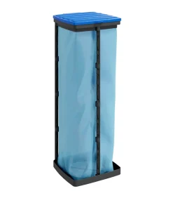 Vuilniszakhouders 2 st 120 L PP zwart en blauw