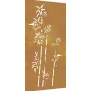 Wanddecoratie tuin bamboe-ontwerp 105x55 cm cortenstaal