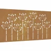 Wanddecoratie tuin bloemenontwerp 105x55 cm cortenstaal