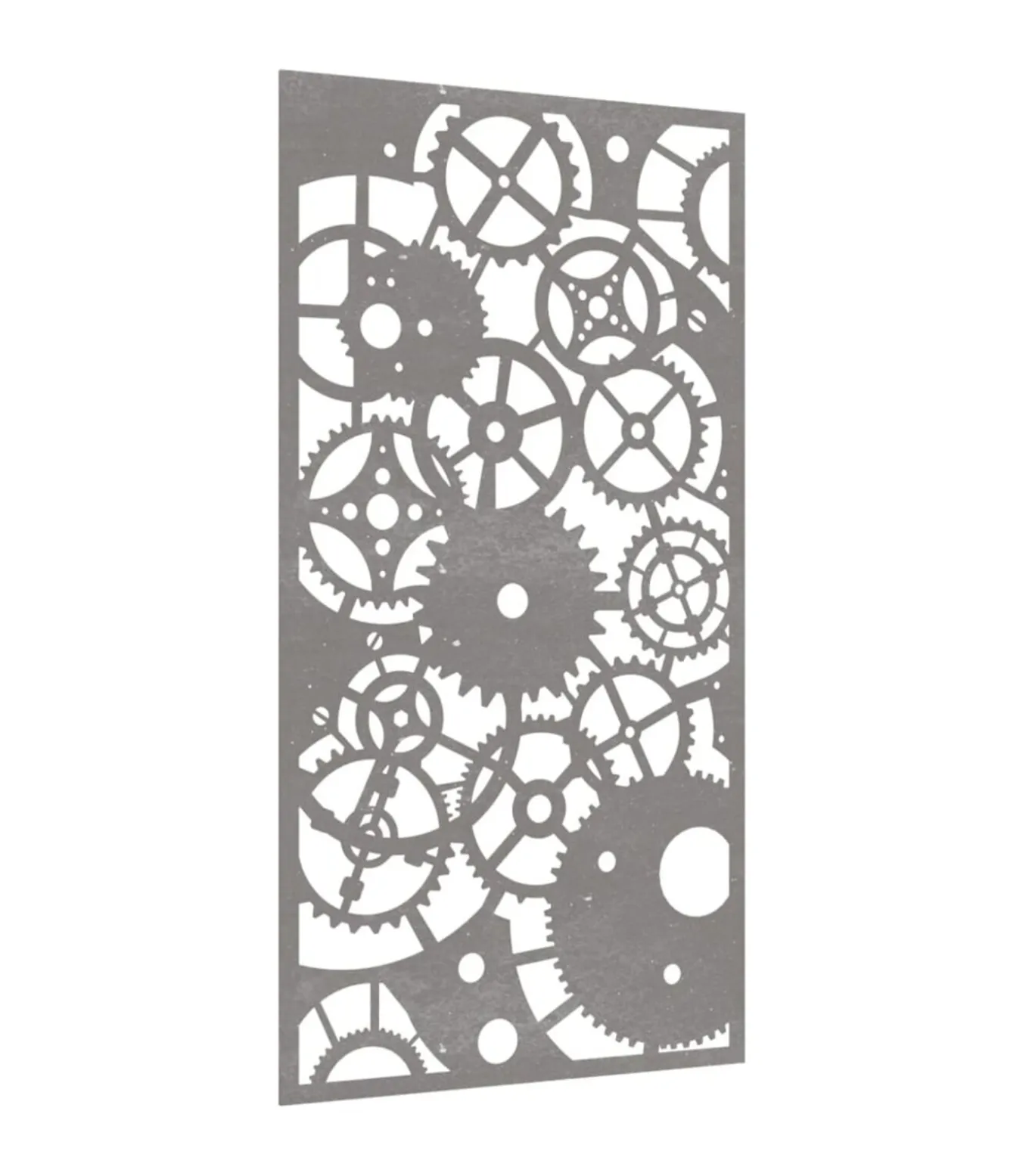 Wanddecoratie tuin tandwielontwerp 105x55 cm cortenstaal