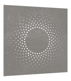 Wanddecoratie tuin zonontwerp 55x55 cm cortenstaal