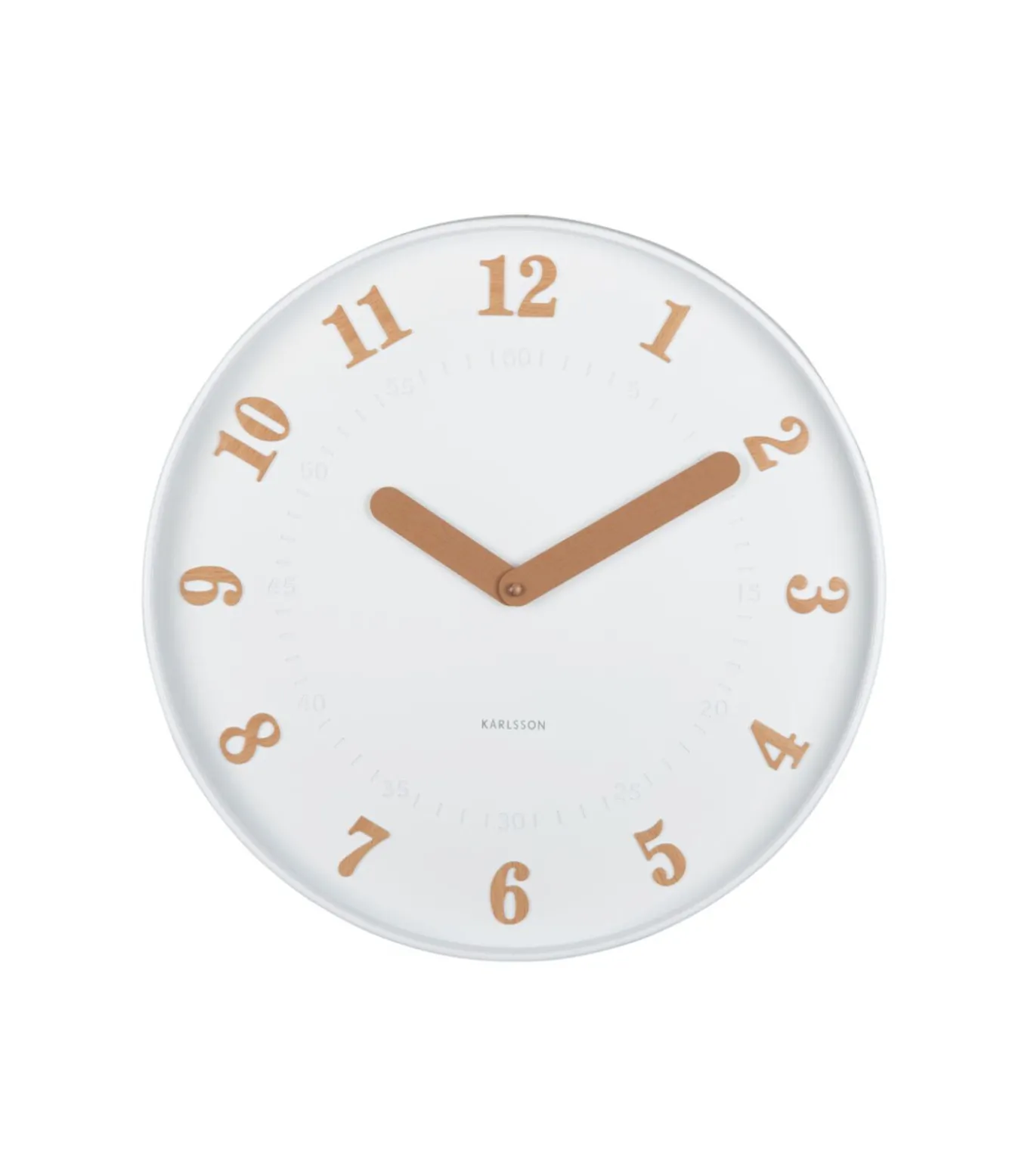 Wandklok Amena - Wit - 40x40x40cm