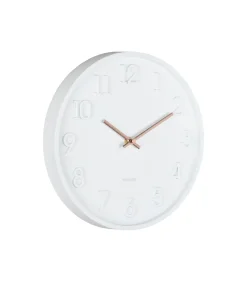 Wandklok Calma - Mat wit - 3.8x30x30cm