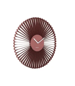 Wandklok Cascara - Rood - 50x50x50cm
