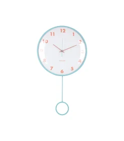 Wandklok Cheeky Dome - Zachtblauw - 7.1x35.5x61.5cm