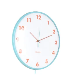 Wandklok Cheeky Dome - Zachtblauw - 7.1x35.5x61.5cm