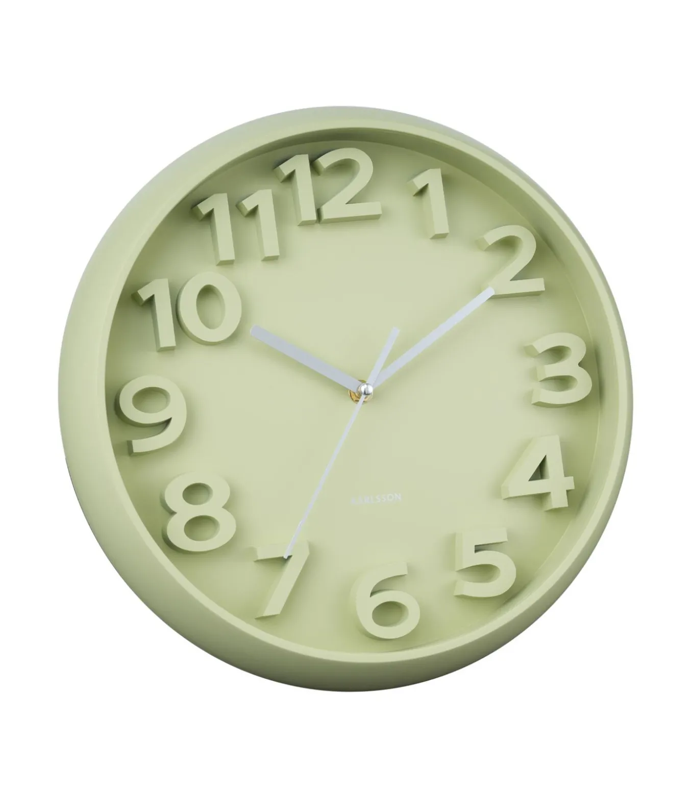 Wandklok Elevated Classic Numbers - Theegroen - 5x33.5x33.5cm