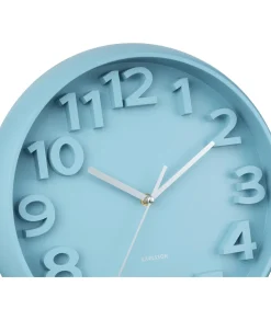 Wandklok Elevated Classic Numbers - Mistig blauw - 5x33.5x33.5cm