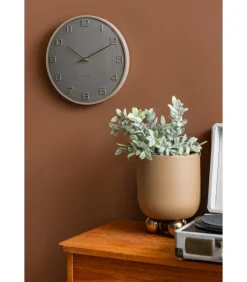 Wandklok Fuerte Dome - Grijs - 30.5x30.5x30.5cm