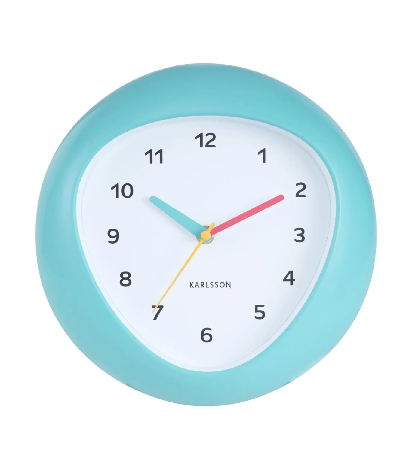 Wandklok Funky Vibes - Turquoise - 4.4x25.5x25.5cm