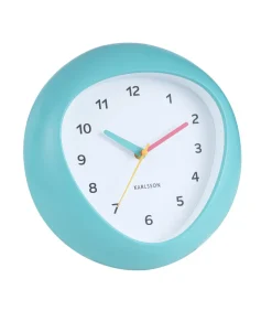 Wandklok Funky Vibes - Turquoise - 4.4x25.5x25.5cm