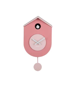 Wandklok Grato Cuckoo - Lichtroze - 9.2x17.5x33.2cm
