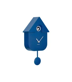 Wandklok Modern Cuckoo - Blauw - 8.5x21.5x41cm