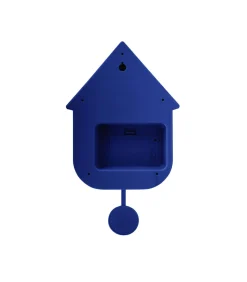 Wandklok Modern Cuckoo - Blauw - 8.5x21.5x41cm