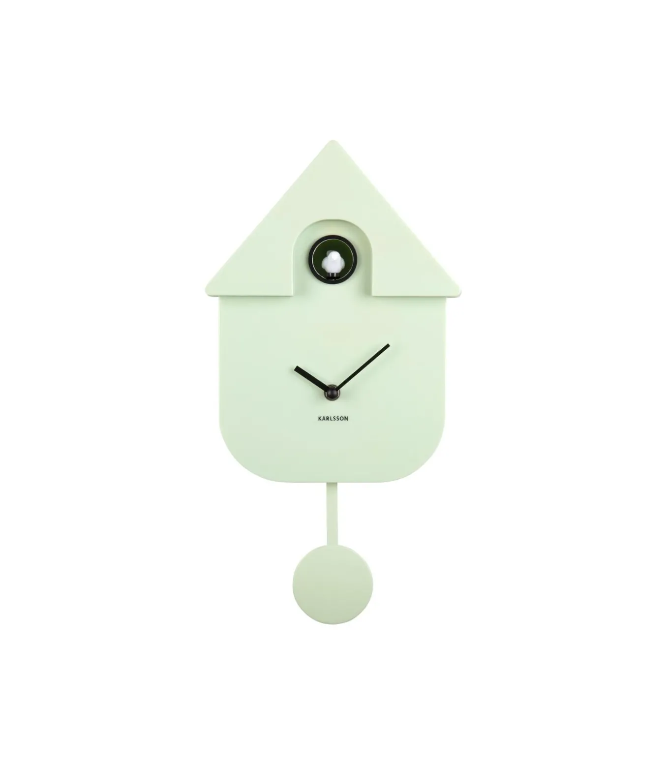 Wandklok Modern Cuckoo - Zachtgroen - 8.5x21.5x41cm