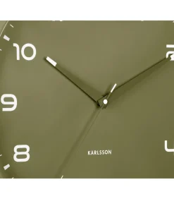 Wandklok Orgullo - Legergroen - Ø40cm