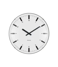 Wandklok Realista Dome - Wit - 35x35x35cm