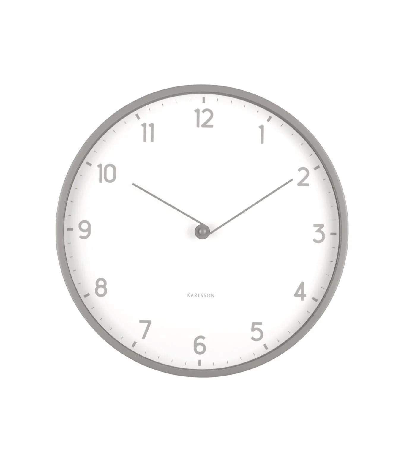 Wandklok Sencillez - Donkergrijs - Ø30cm