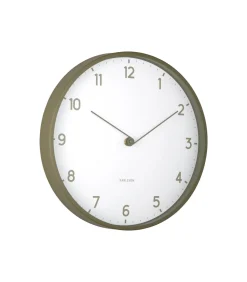 Wandklok Sencillez - Legergroen - Ø30cm