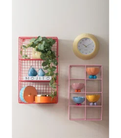 Wandklok Tender Rib - Zachtgeel - Ø25cm