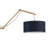 Wandlamp Andes - Bamboe/Blauw - 95x47x55cm