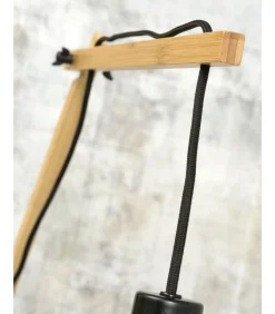 Wandlamp Andes - Bamboe/Zwart - 95x47x55cm