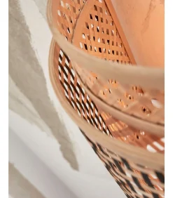 Wandlamp Bhutan - Bamboe/Zwart - 32x16x27cm