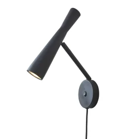 Wandlamp Bordeaux - Zwart - 10.5x26x34.5cm