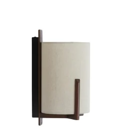 Wandlamp Litto - Donkerbruin - 22x18x36cm