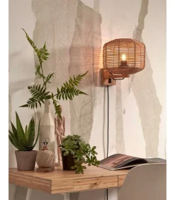 Wandlamp Tanami - Rotan - Ø25cm