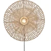 Wandlamp Zanzibar - Rotan Wit - Ø55cm