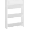 Wandschoenenkast 60x18x90 cm spaanplaat wit