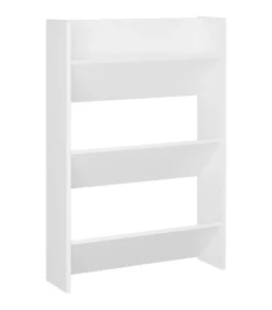 Wandschoenenkast 60x18x90 cm spaanplaat wit