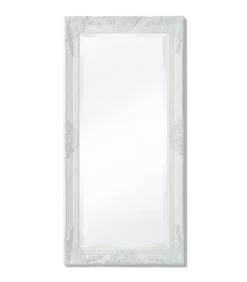 Wandspiegel Barok 100 x 50 cm wit