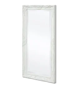 Wandspiegel Barok 100 x 50 cm wit