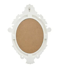 Wandspiegel kasteel stijl 56x76 cm wit
