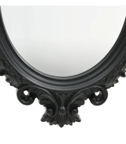Wandspiegel kasteel stijl 56x76 cm zwart