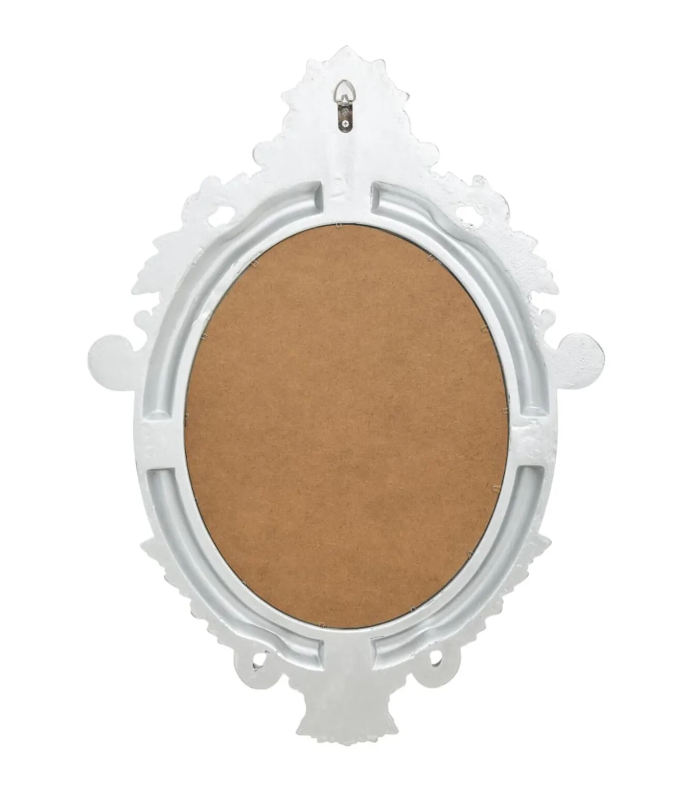 Wandspiegel kasteel stijl 56x76 cm zilverkleurig