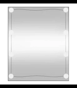 Wandspiegel met LED's rechthoekig 50x60 cm glas